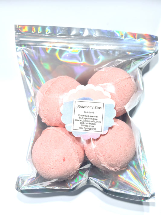 Strawberry Bliss Bath Bomb